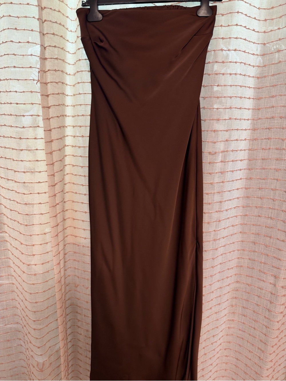 Birdy Grey Isla Dress in Matte Satin Espresso